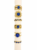 Anello Prestige Gold set di 6 anelli in acciaio