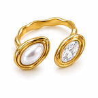 Anello Mirage in acciaio regolabile