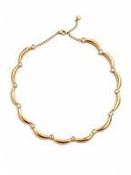 Collana Girocollo Aria in acciaio e zirconi semirigido