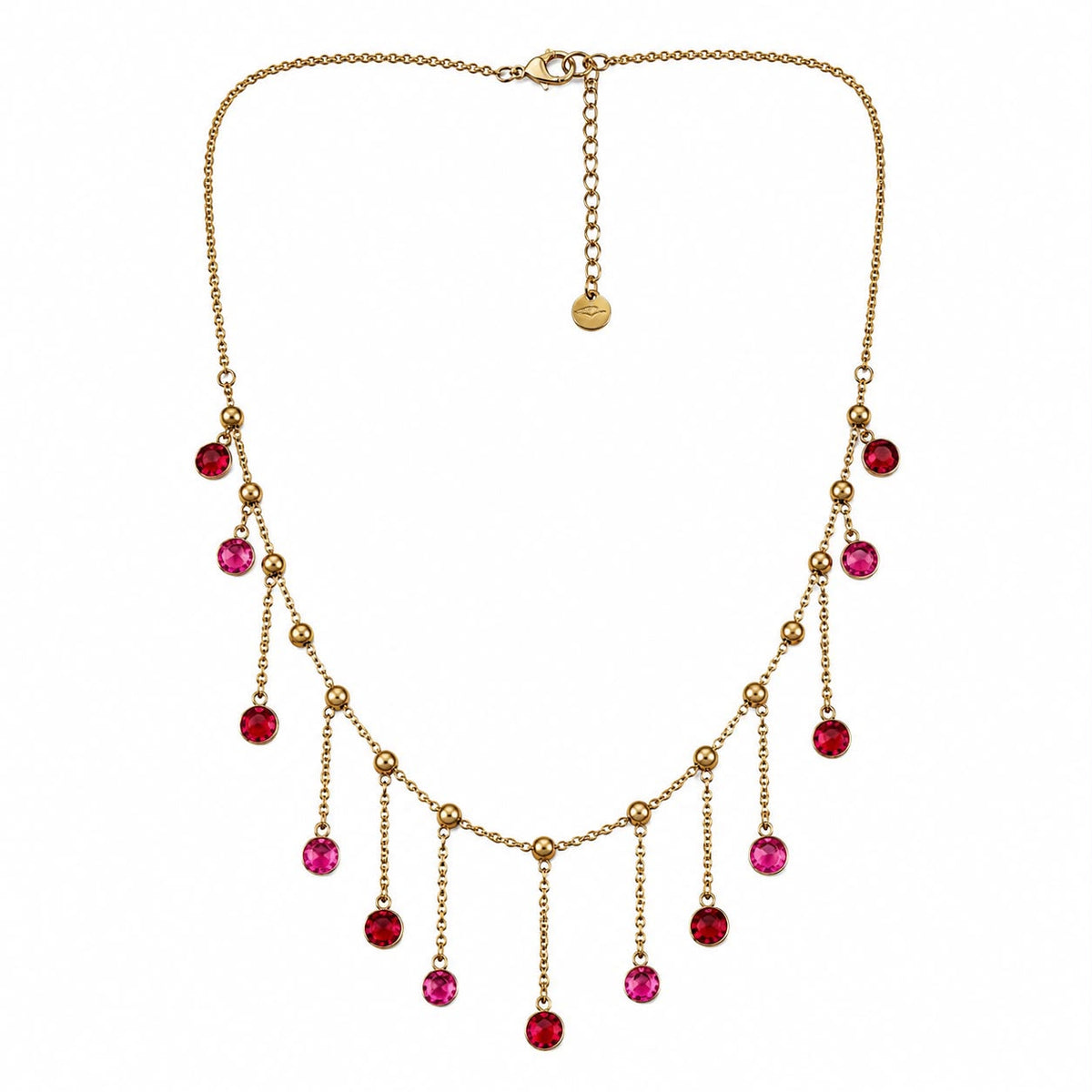 Collana Cristallina Bis in acciaio 316L