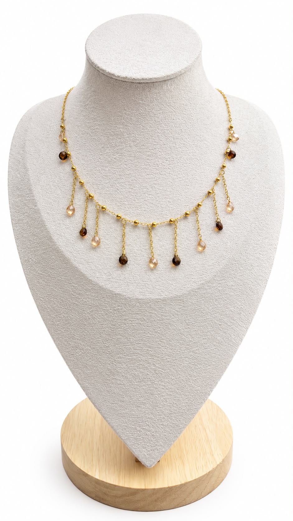 Collana Cristallina Bis in acciaio 316L