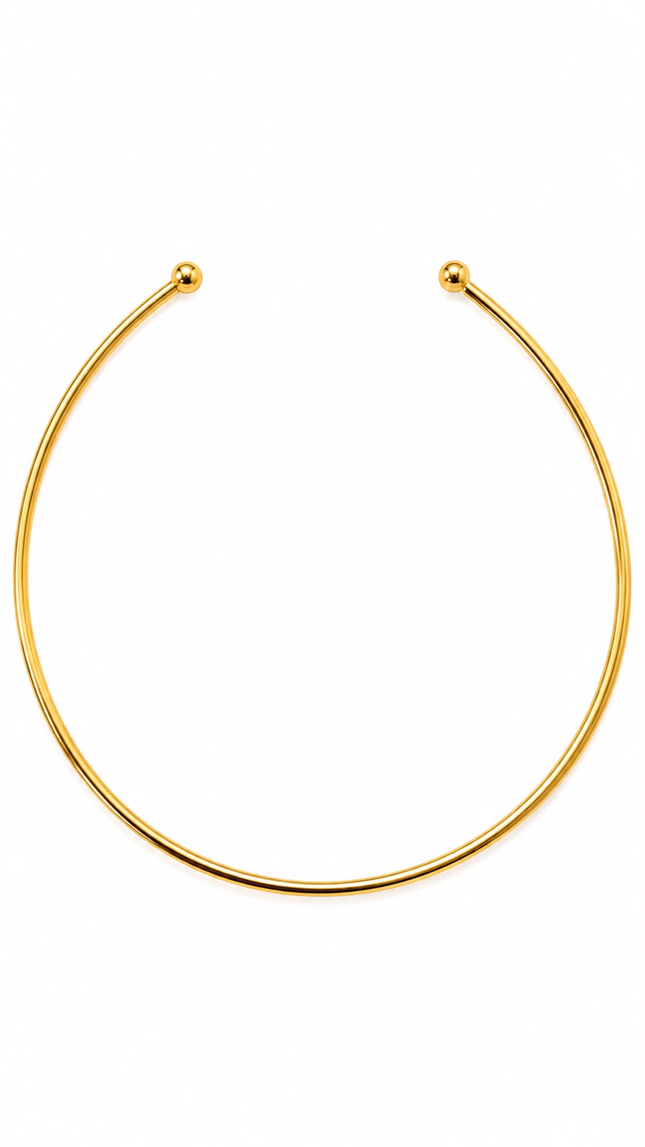 Collana Essenziale Girocollo rigido in acciaio