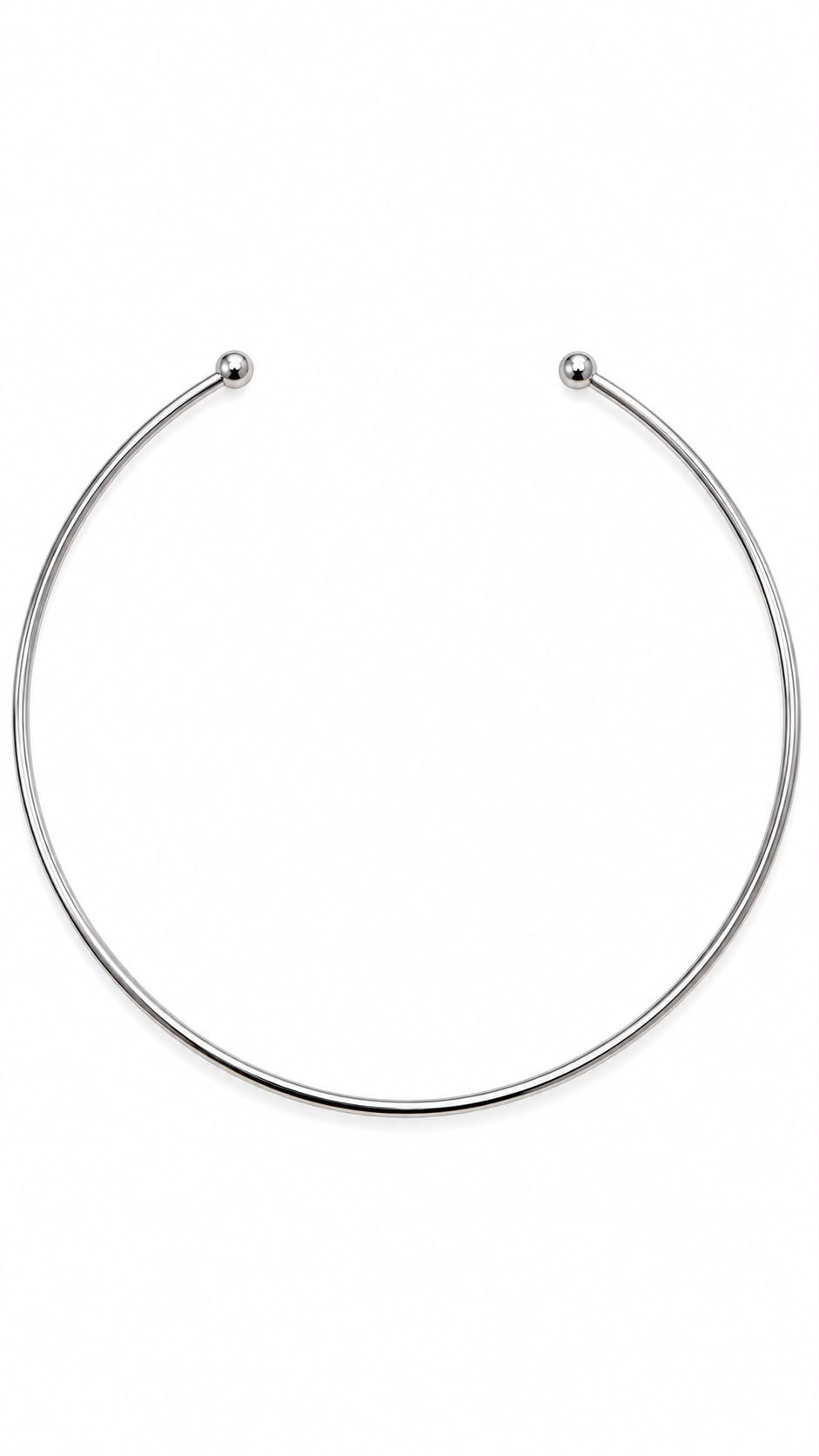 Collana Essenziale Girocollo rigido in acciaio