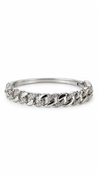 Bracciale Groumette con chiusura a manetta in acciaio