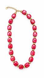 Collana Malika in resina e acciaio